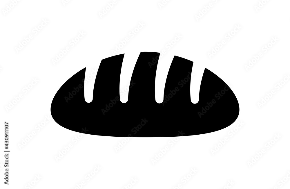 French baguette bread vector icon French baguette bread vector icon