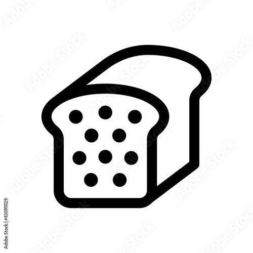Loaf icon, Bread, Bakery and baking related vector
