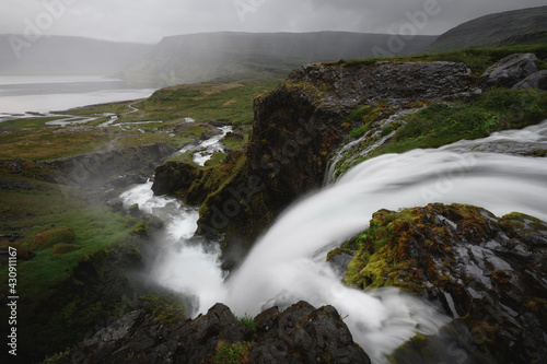 Fototapeta Naklejka Na Ścianę i Meble -  Dynjandi Waterfalls, Westfjords, Iceland