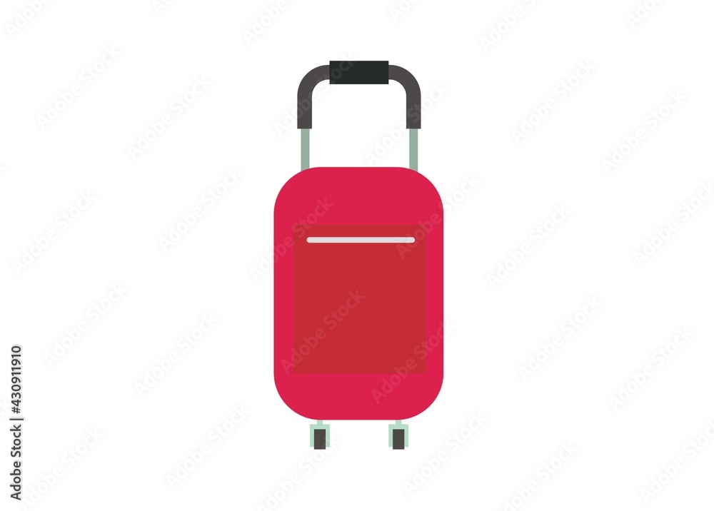Traveling bag. Simple flat illustration. Traveling bag. Simple flat illustration.