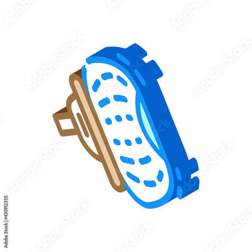 airbag car isometric icon vector. airbag car sign. isolated symbol illustration