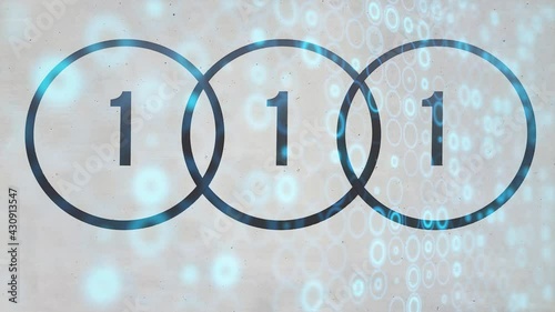 number 111 energy research a stream of luminous particles, a cycle of a stream of luminous particles. light effects moving and flexible lines in abstract style profit energy meditation