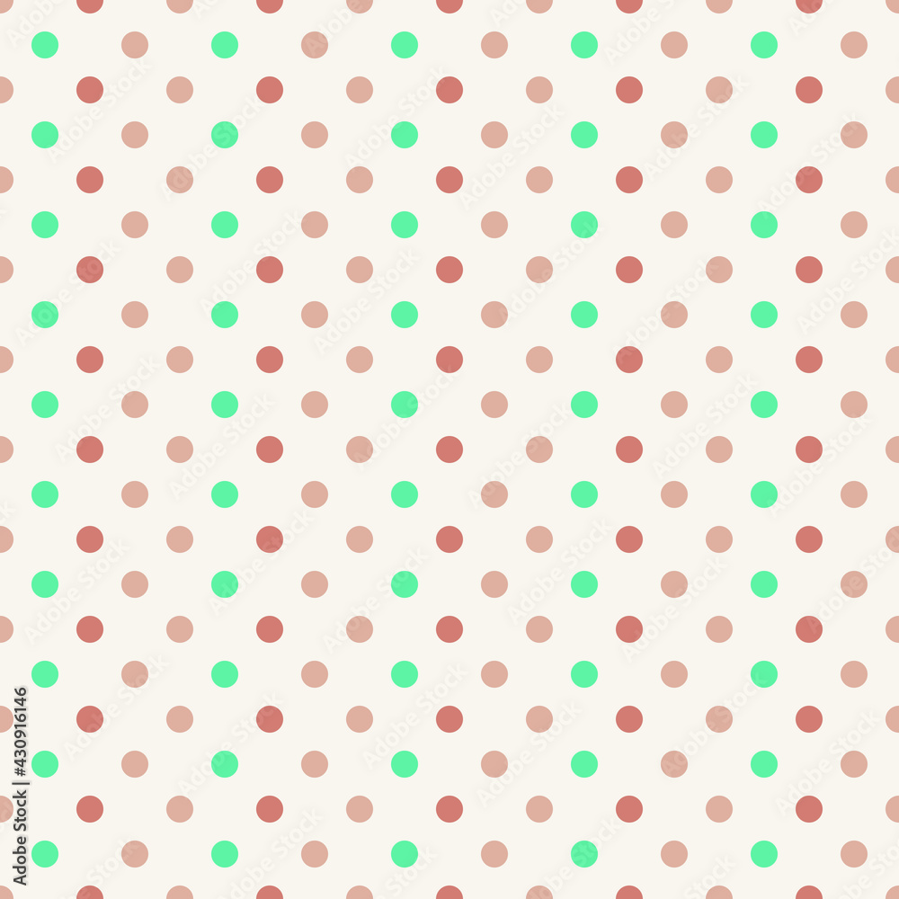 Colorful dotted seamless pattern. Vector illustration.