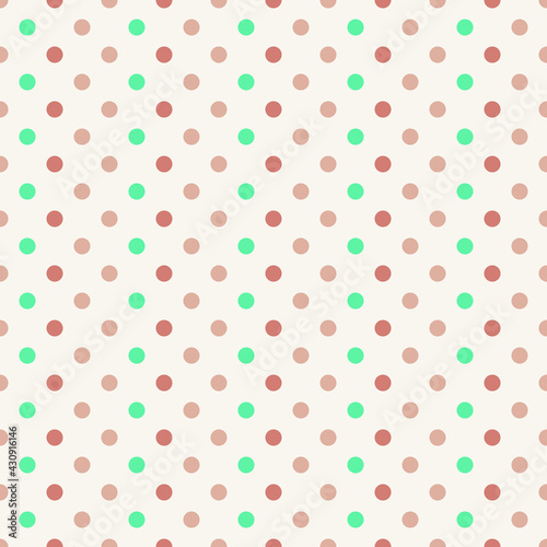 Colorful dotted seamless pattern. Vector illustration.