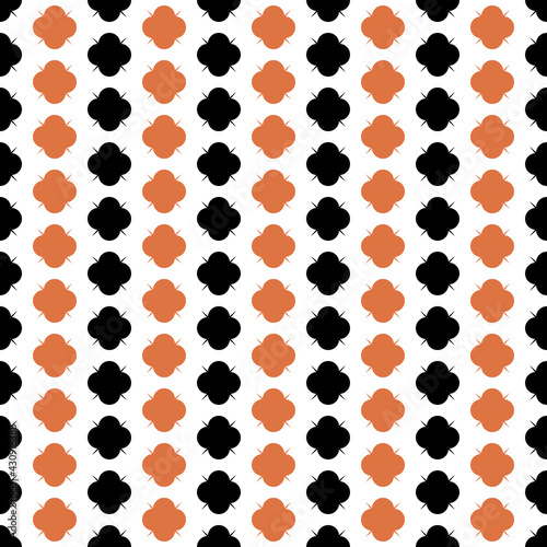 Seamless geometric pattern design illustration. brown, and black colors on white background.