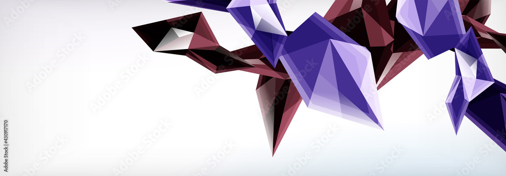 Vector 3d triangles and pyramids abstract background for business or technology presentations, internet posters or web brochure covers Vector 3d triangles and pyramids abstract background for business or technology presentations, internet posters or web brochure covers