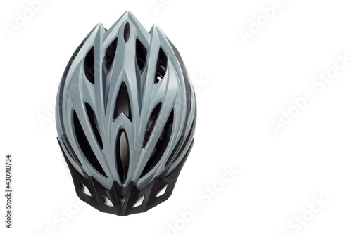 bicycle helmet isolated ,top view