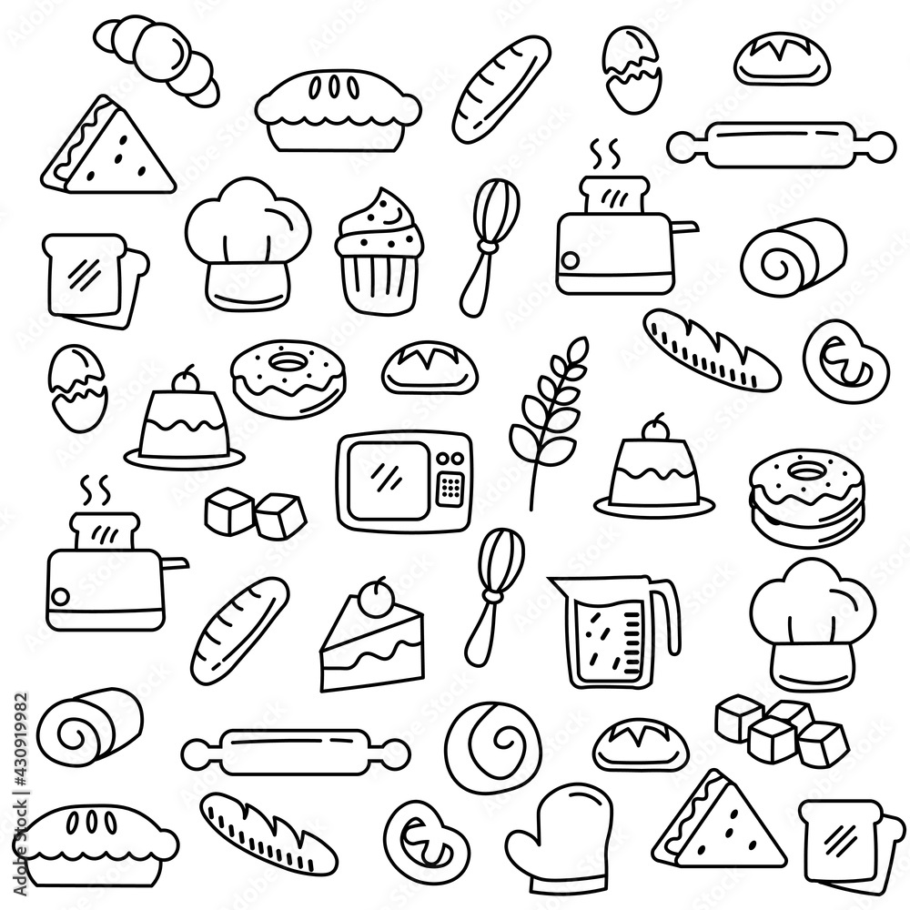 Food and beverage outline icon vector