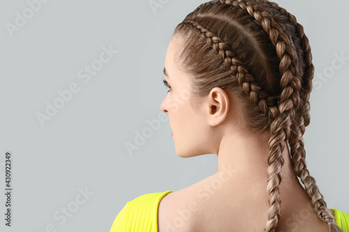 Beautiful young woman with ...