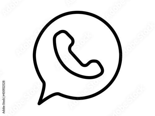 Phone icon. Telephone icon symbol isolated. Call icon - vector