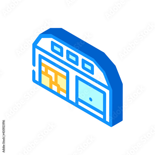 warehouse wholesale isometric icon vector. warehouse wholesale sign. isolated symbol illustration