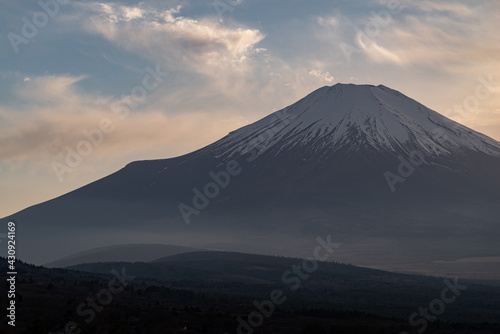 夕方の富士山 山中湖パノラマ台
