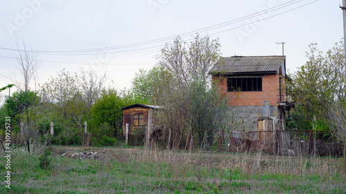 Buildings on summer cottages in Russia