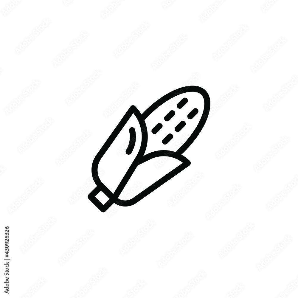 corn line icon vector illustration corn line icon vector illustration