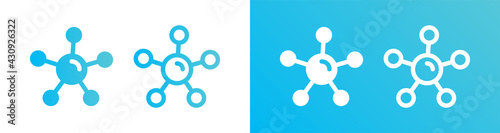 Molecule icon. Vector illustration.