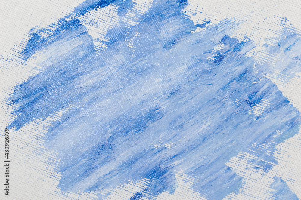 Fototapeta premium creative background, stain of colored primer rubbed on the surface of a linen canvas, temporary object, close, toning