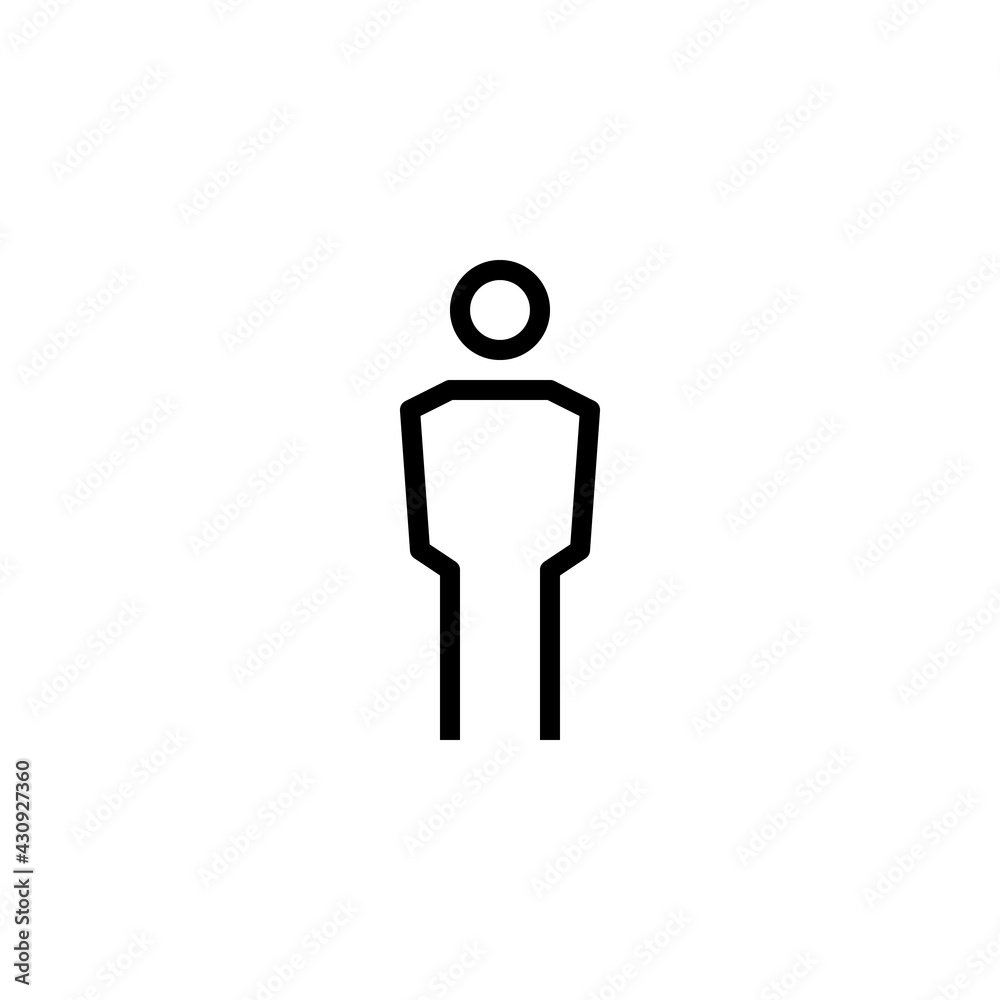 People Icon Line Person Vector People Icon Line Person Vector