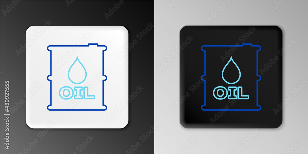Line Oil barrel icon isolated on grey background. Oil drum container. For infographics, fuel, industry, power, ecology. Colorful outline concept. Vector Line Oil barrel icon isolated on grey background. Oil drum container. For infographics, fuel, industry, power, ecology. Colorful outline concept. Vector