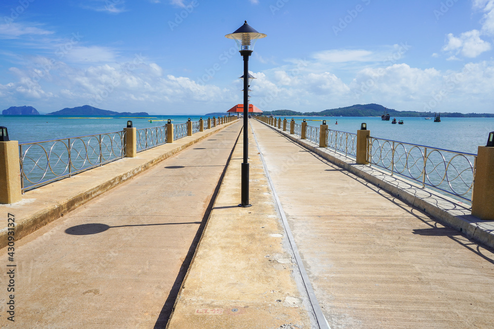 Pier in Koh Lanta Island, Andaman Sea, Thailand