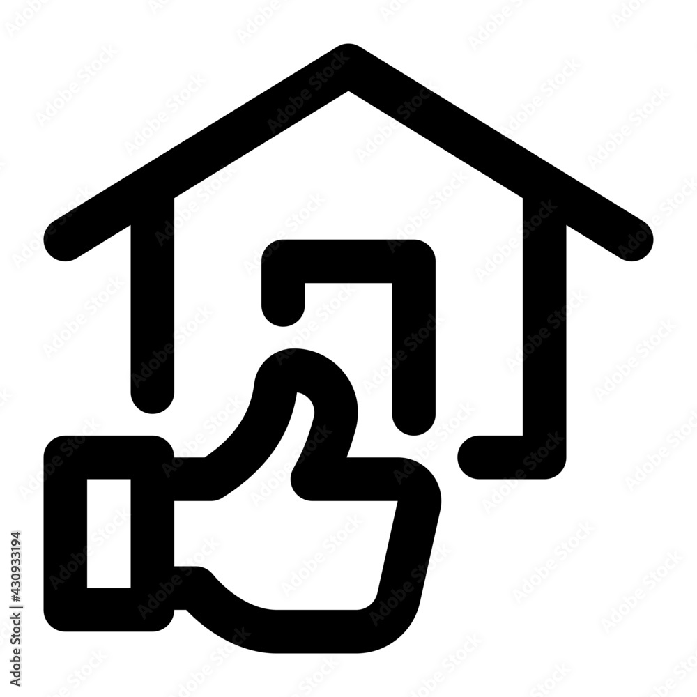 Best House Line Icon Vector Best House Line Icon Vector