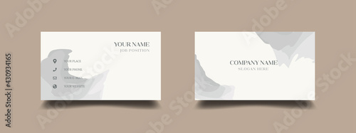 Fashion card design template. Modern, luxury, and elegant with watercolor background. Vector illustration ready to print.
