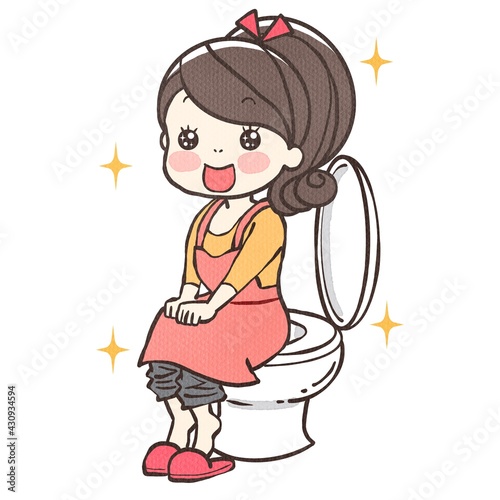 トイレでスッキリママちゃん