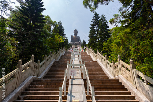 Tian Tan Buddha near the  Po Lin Monastery on Lantau Island - Hong Kong © mrallen