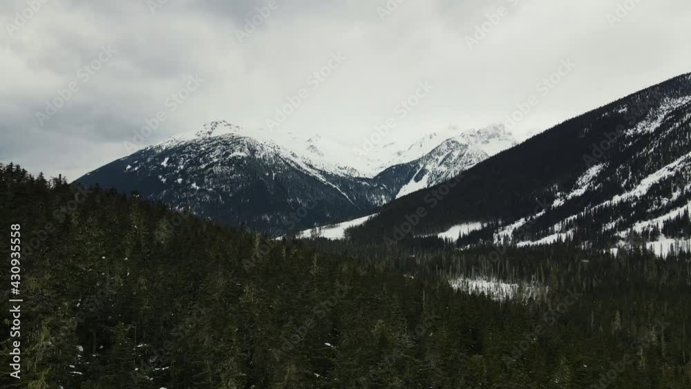 Slow establishing drone shot of Duffey Lake area in British Columbia, Canada. Slow establishing drone shot of Duffey Lake area in British Columbia, Canada.