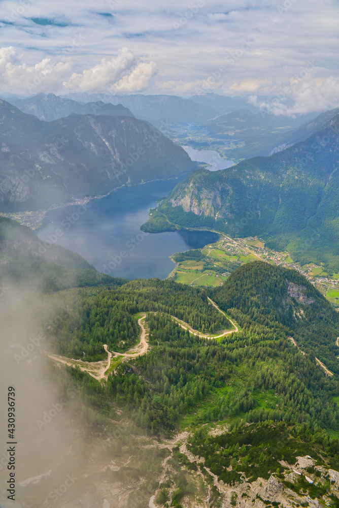 Hallstatt town viewed from the mintain Hallstatt town viewed from the mintain