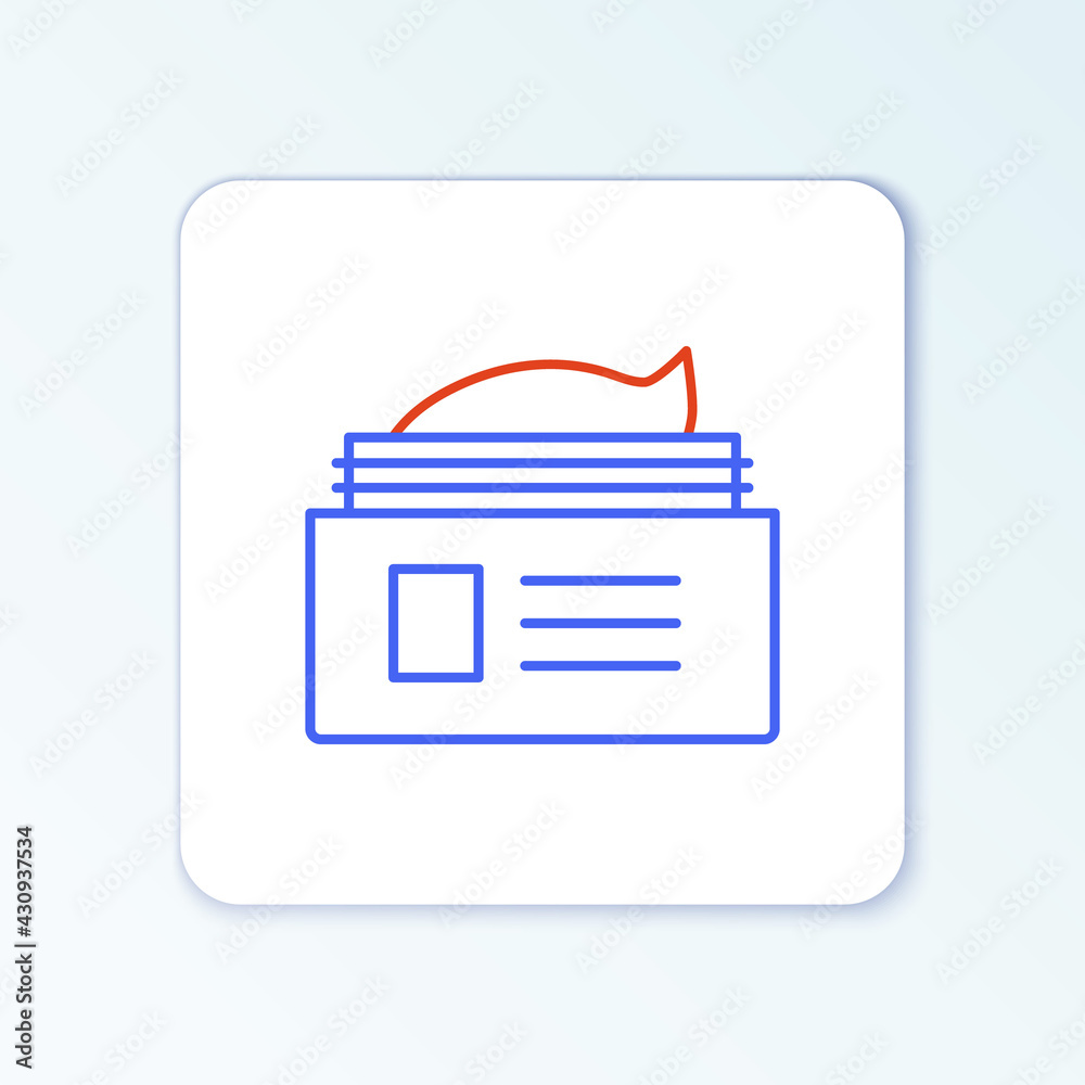 Line Ointment cream tube medicine icon isolated on white background. Tube, container, toothpaste, cream sign. Colorful outline concept. Vector Line Ointment cream tube medicine icon isolated on white background. Tube, container, toothpaste, cream sign. Colorful outline concept. Vector