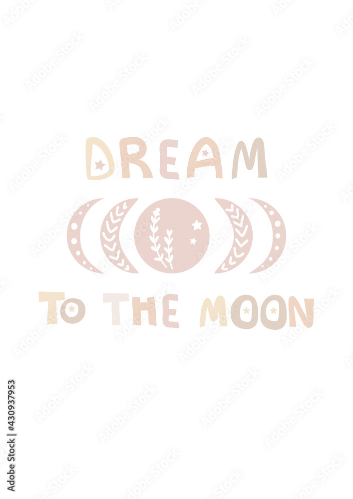 Motivation kid's poster with the for children's room decor. Motivation kid's poster with the for children's room decor.