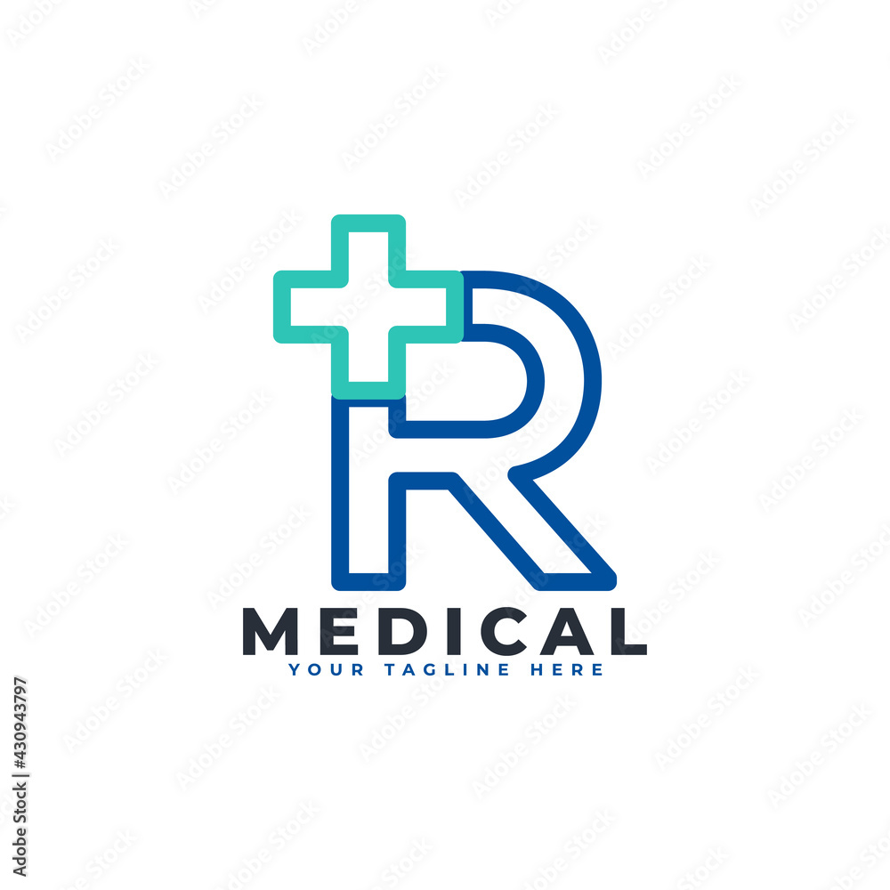 Letter R cross plus logo. Linear Style. Usable for Business, Science, Healthcare, Medical, Hospital and Nature Logos. Letter R cross plus logo. Linear Style. Usable for Business, Science, Healthcare, Medical, Hospital and Nature Logos.