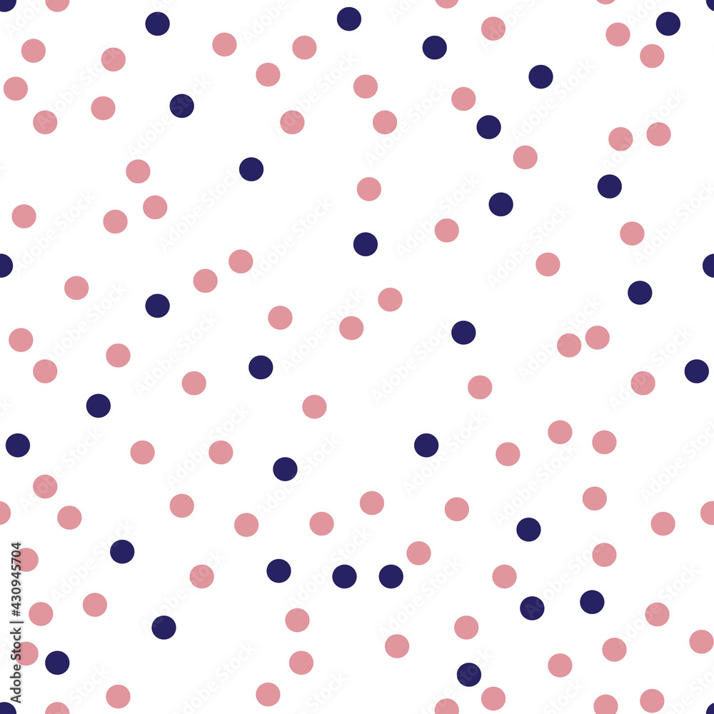 Retro Navy and Purple Dotted Seamless Vector Pattern isolated on white Background. Retro Navy and Purple Dotted Seamless Vector Pattern isolated on white Background.