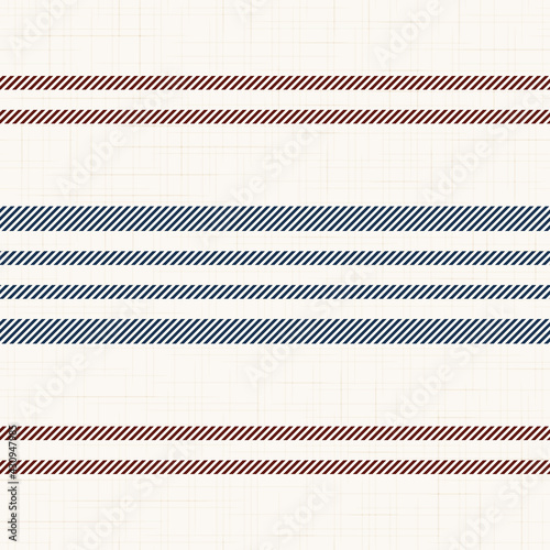 Vector seamless french farmhouse textile pattern. Linen kitchen fabric
