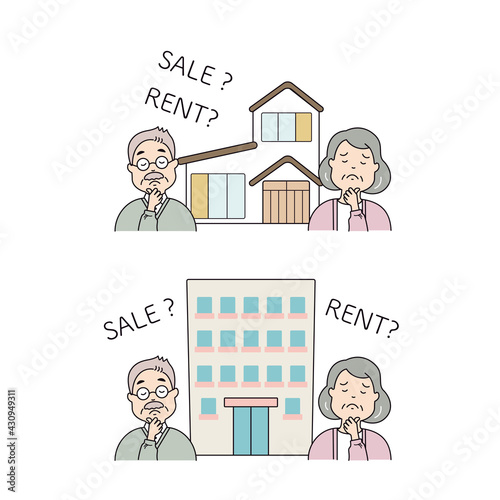 住んでいる家を売るか貸すか悩むシニア