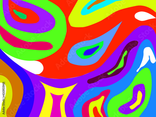 Fototapeta Naklejka Na Ścianę i Meble -  Trendy Abstract Colorful Geometric and Curve. Bright colorfull background. 