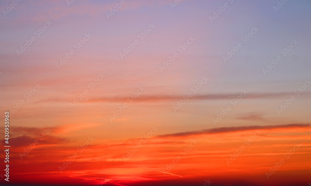 Beautiful colors sunrise sky view in the morning