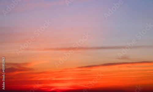 Beautiful colors sunrise sky view in the morning © Freesia