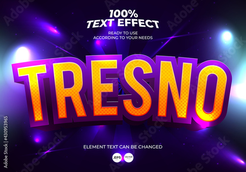 Tresno Editable Text Effect