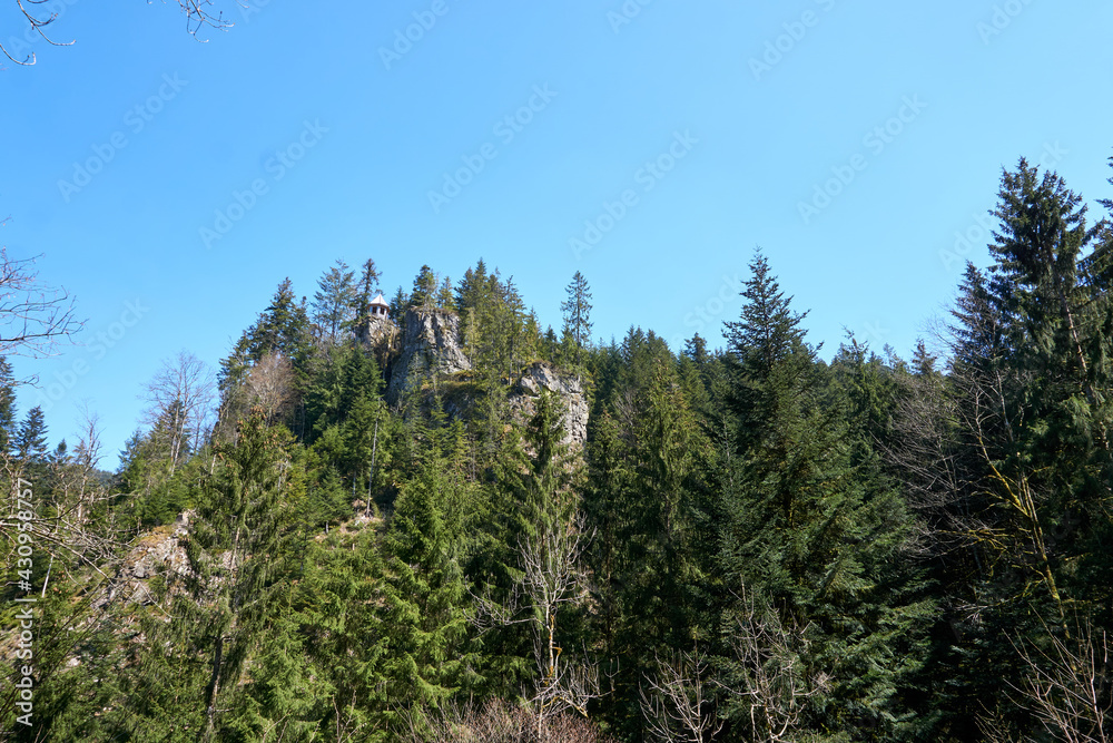 castle burg Burgbach pavillon in Bad Rippoldsau in the black forest in germany