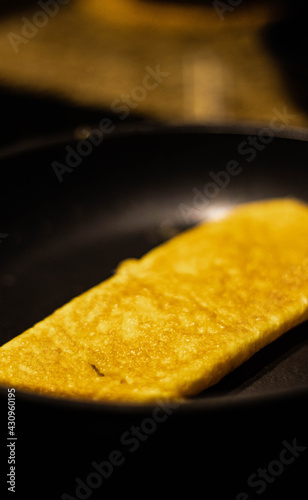 French omelette in a pan