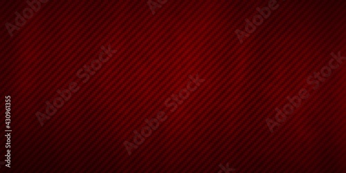 Abstract Red fiber carbon texture with black color background ,wallpaper illustration