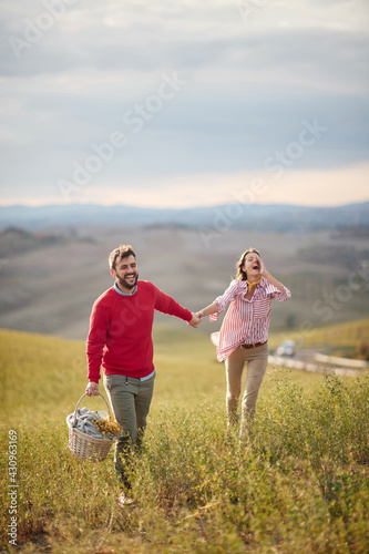 Young couple enjoying a beautiful day