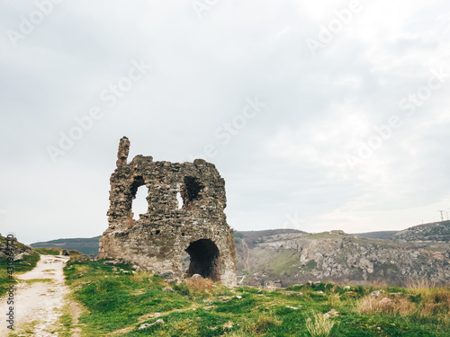 The ruins of ancient castles, the bare walls of ruined buildings.