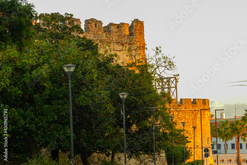 DURRES, ALBANIA: View of the fortress walls in the historical center of Durres. photo