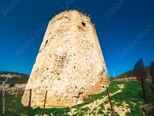 The ruins of ancient castles, the bare walls of ruined buildings.
