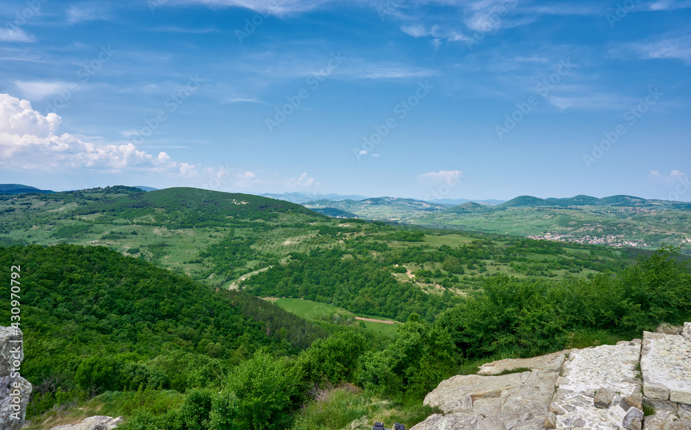 View at Rhodope mountains from ancient town Perperikon