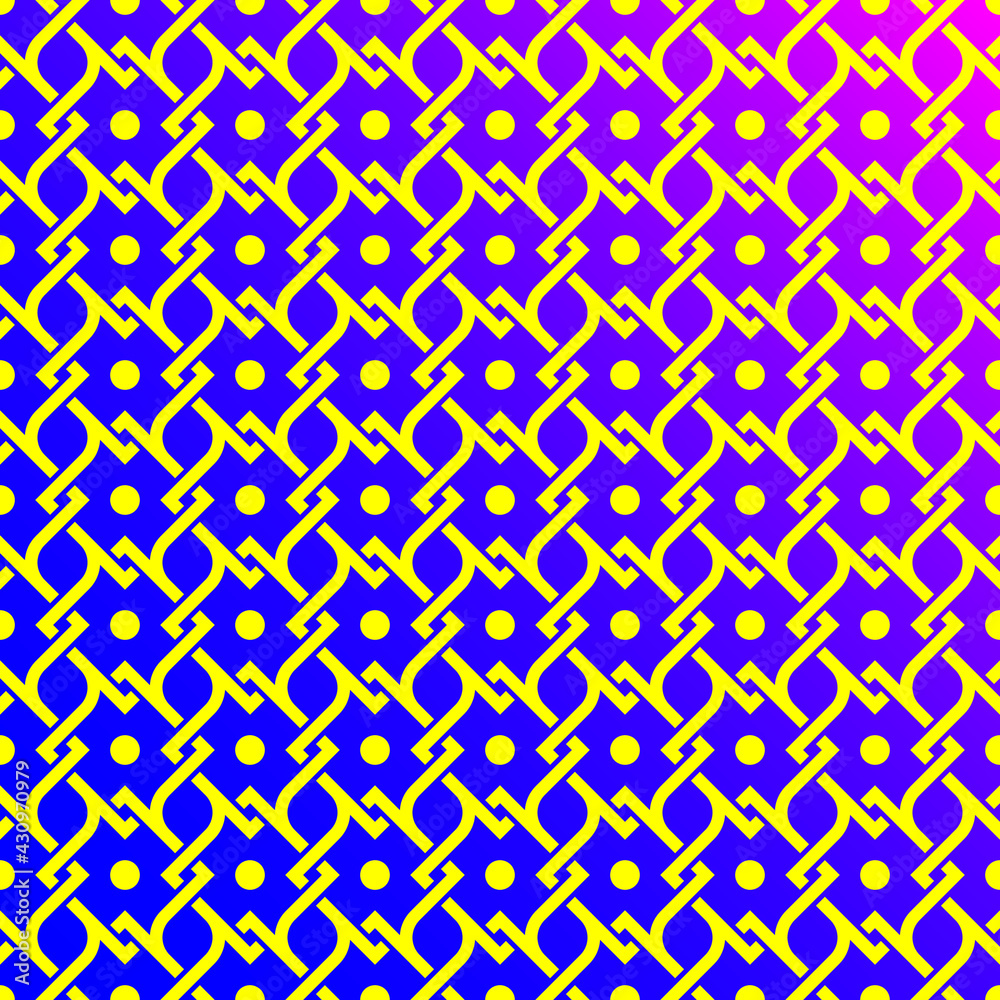 Seamless background with ornament of chain and circles 3