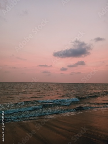 sunset at the beach