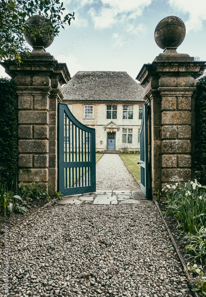 English Manor House Entrance Gates